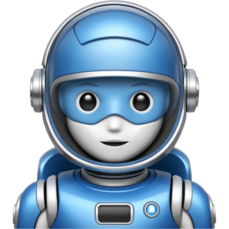 blue and white astrobot copilot emoji