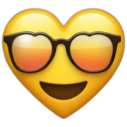 Heart sun glasess emoji