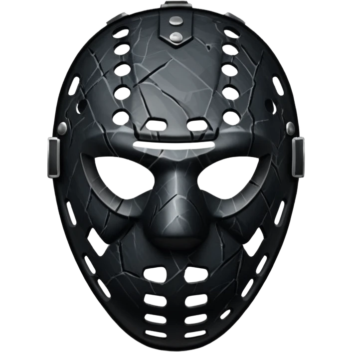 angry hockey mask cracked emoji