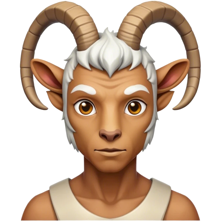Futuristic Goat(Ram) man 2/3 veiw emoji