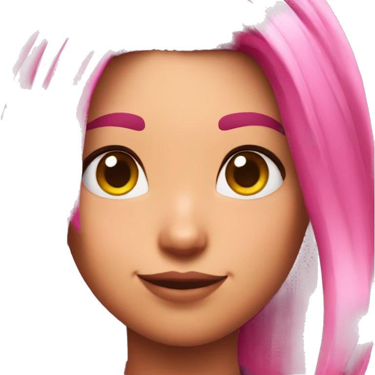 Fortnite pink hair emoji