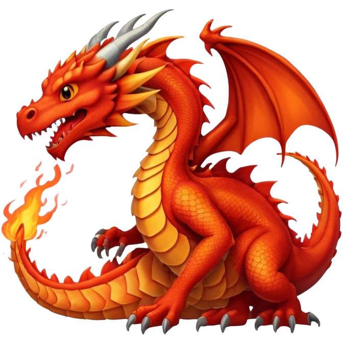 Fire, breathing dragon  emoji