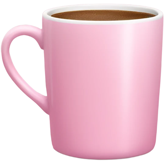ligh pink coffe mug emoji