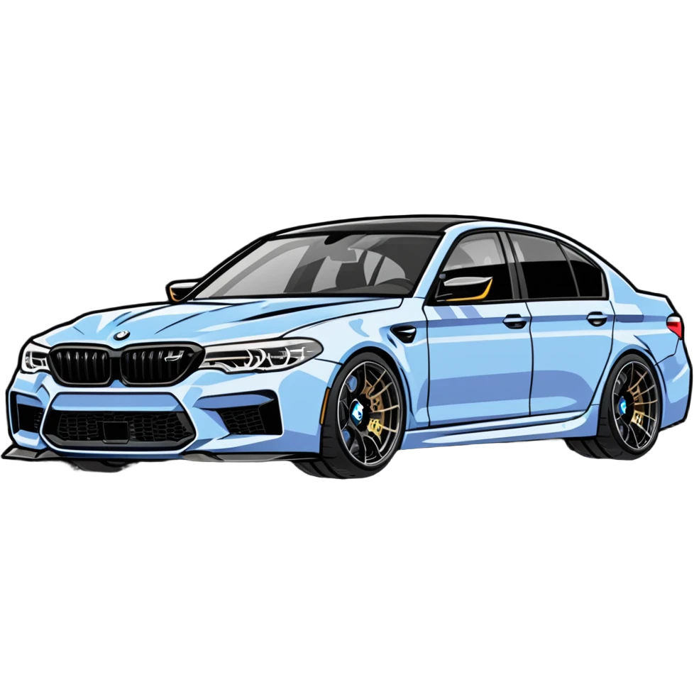 BMW M5 performance car emoji