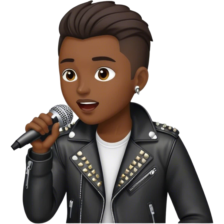 rocker emoji singing emoji