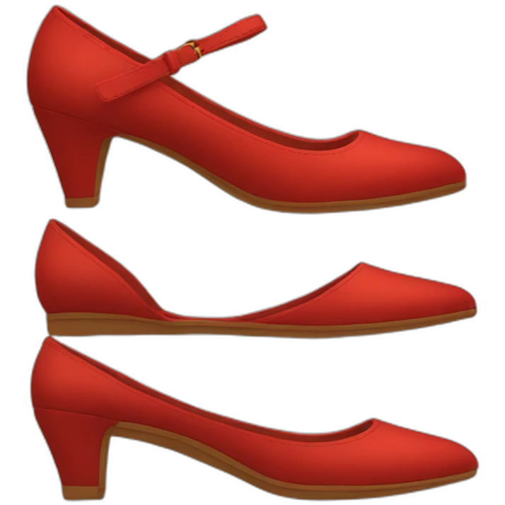 red women's shoes emoji