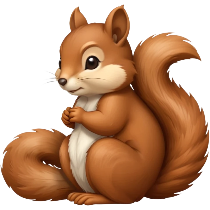 Sleepy squirrel emoji