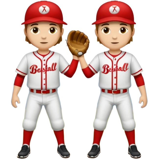 quiero dos equipos enemigos de baseball  emoji