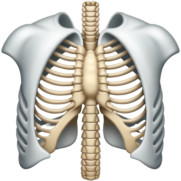 blue back round white ribs emoji