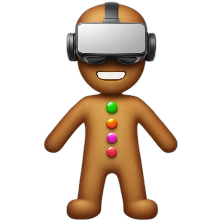 gingerbread-man-in-vr-headset-full body emoji