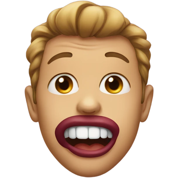 Lip biting emoji emoji