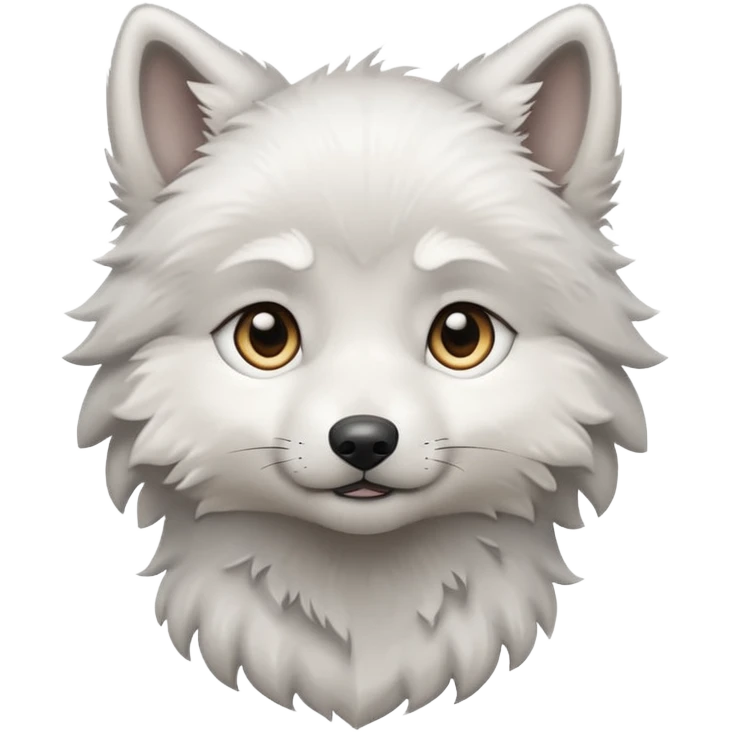 white wolf puppy emoji