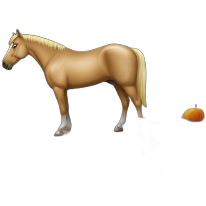 Cheval dans une maison  emoji