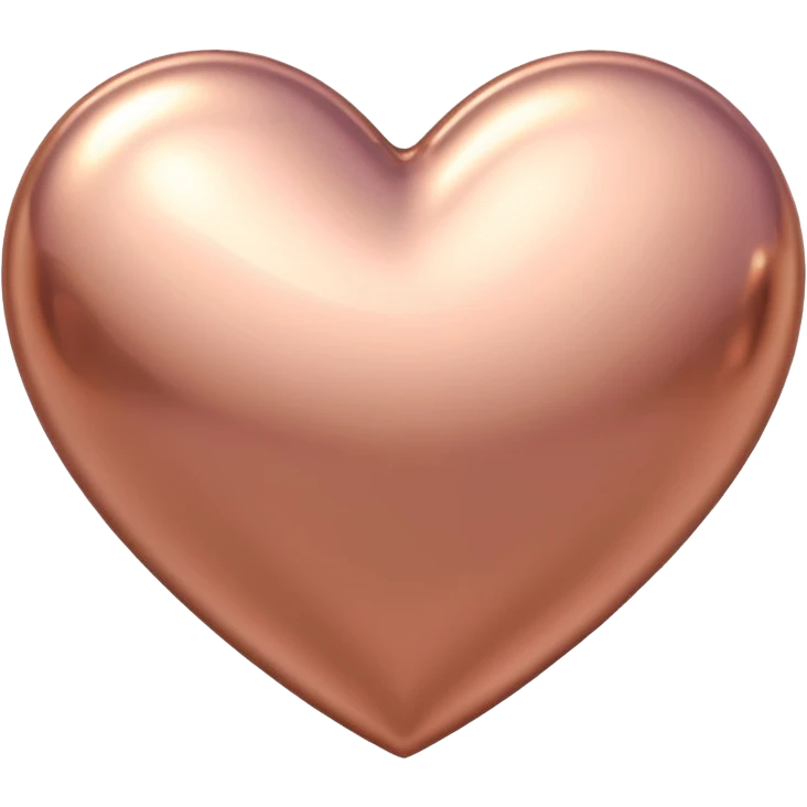 rose gold heart emoji