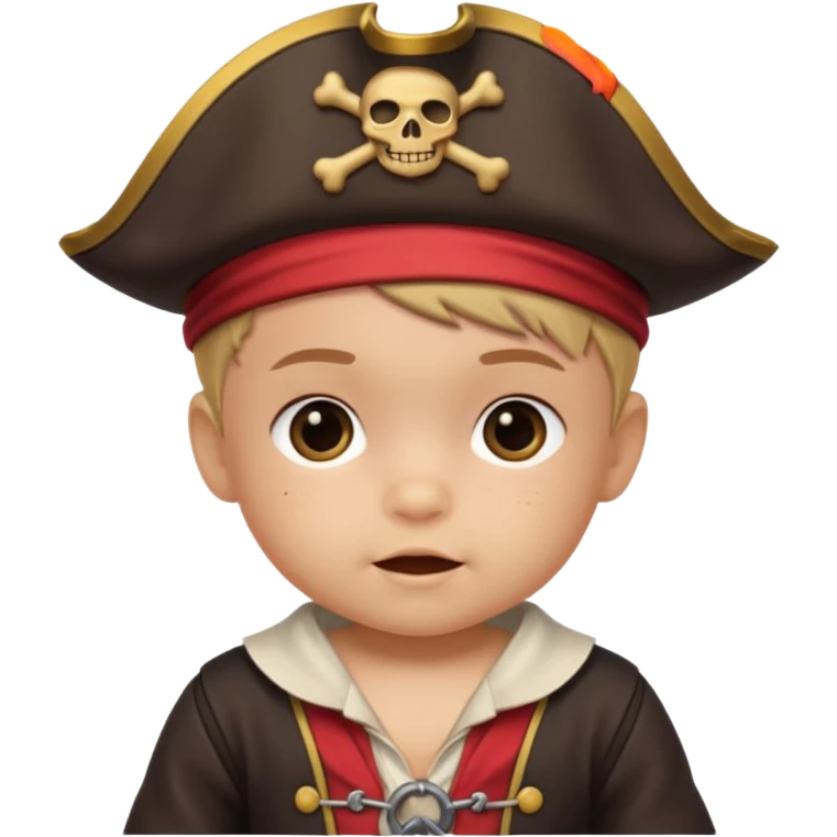 cute pirate baby emoji