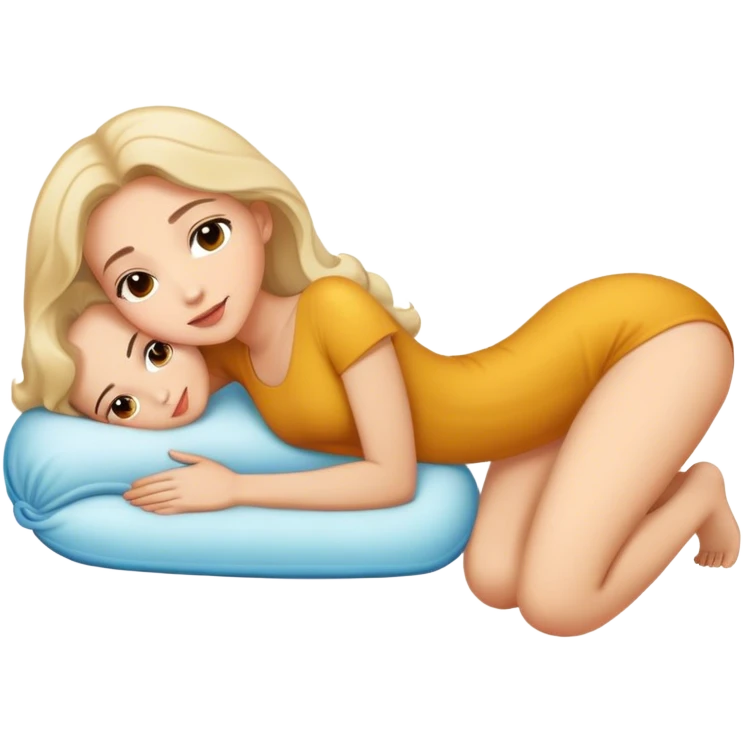 lady laying down on stomach  emoji