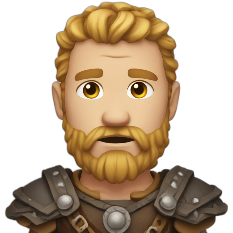 Viking with tears in his eyes emoji