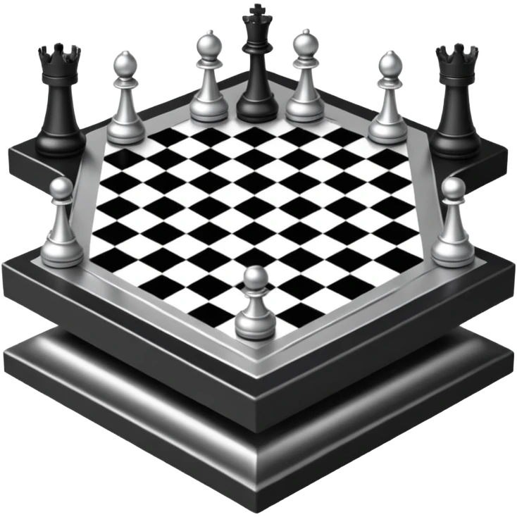 3d chessboard ai emoji