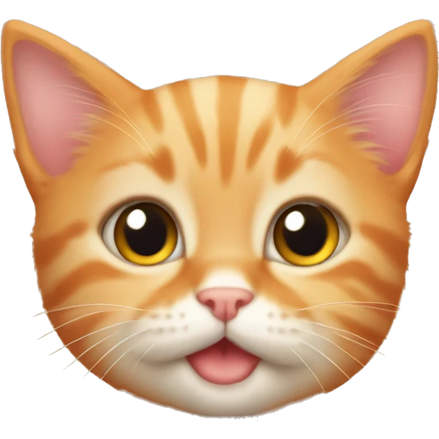 Little orange kitten  emoji