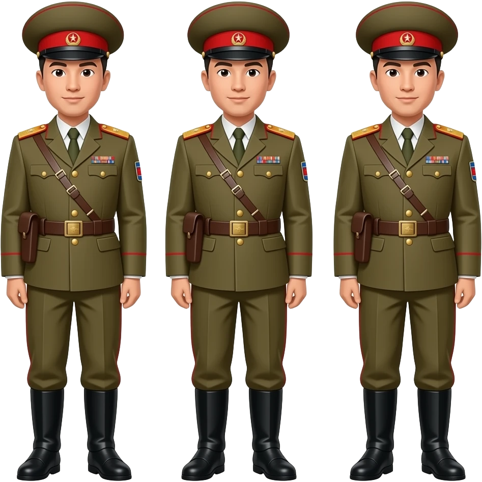North Korea Army emoji