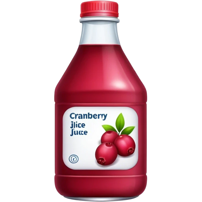 Cranberry juice bottle emoji