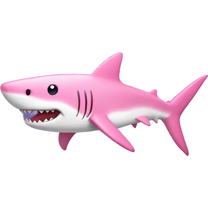 pink shark emoji