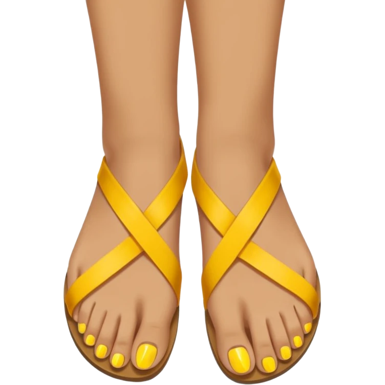 Yellow Toes crossed emoji emoji