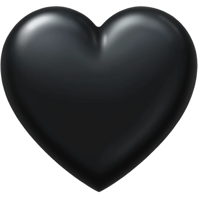 A black heart emoji