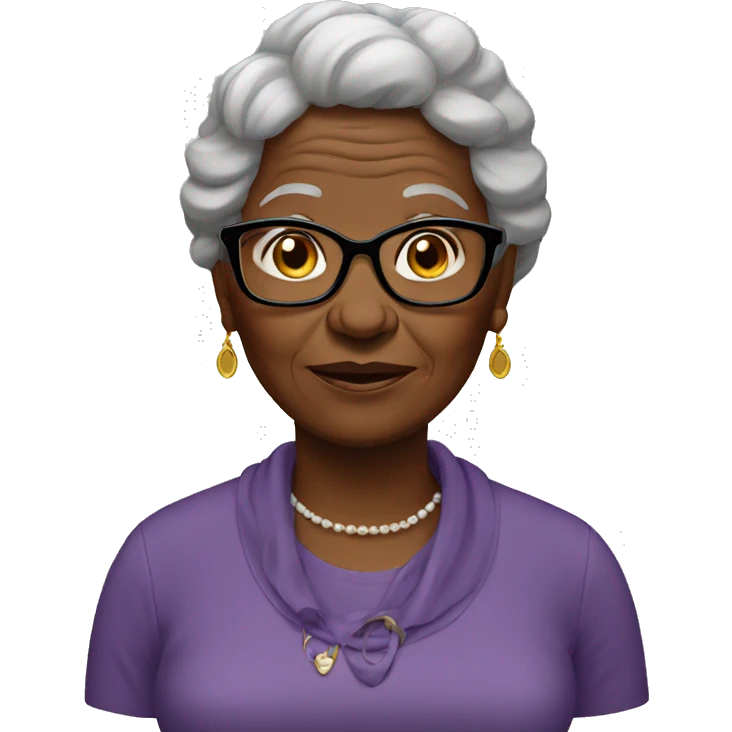 black grandma emoji