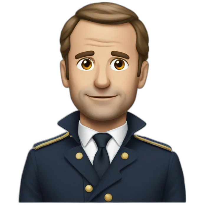 Macron-sliping emoji