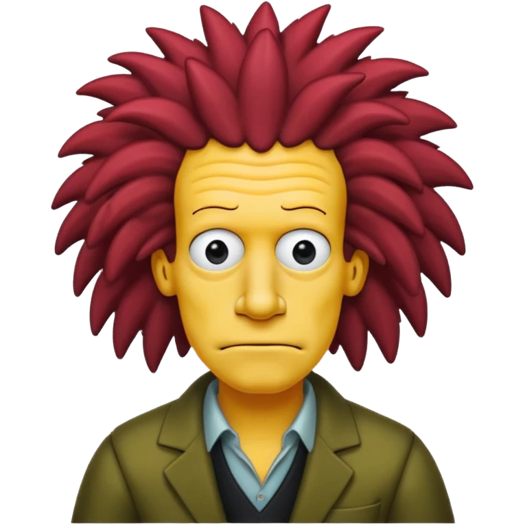 Sideshow Bob, simpson, long nose. emoji