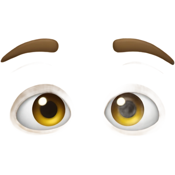Eyes looking to the keft emoji