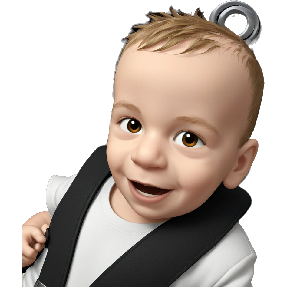 smiling boy with weapon emoji