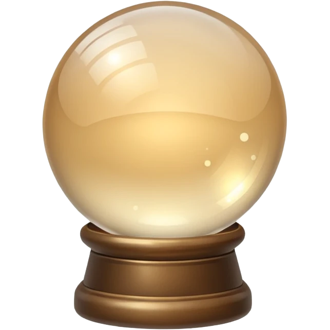 crystal ball sparkles beige emoji