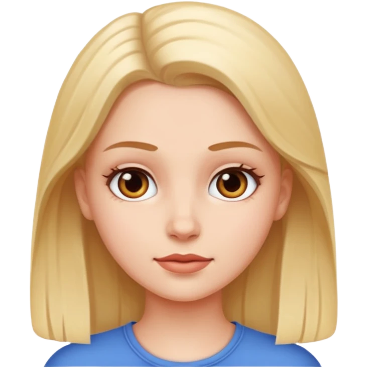 white girl with no bum emoji