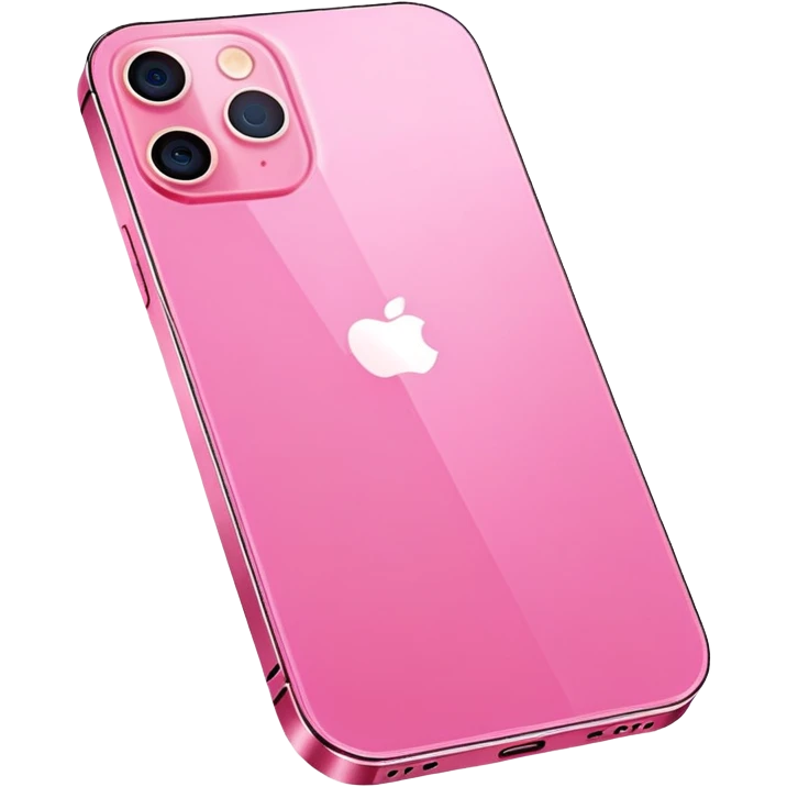 Pink iPhone 12 emoji