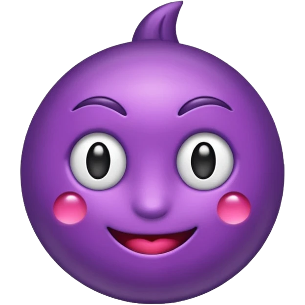 Crea un emoji de moño morado emoji
