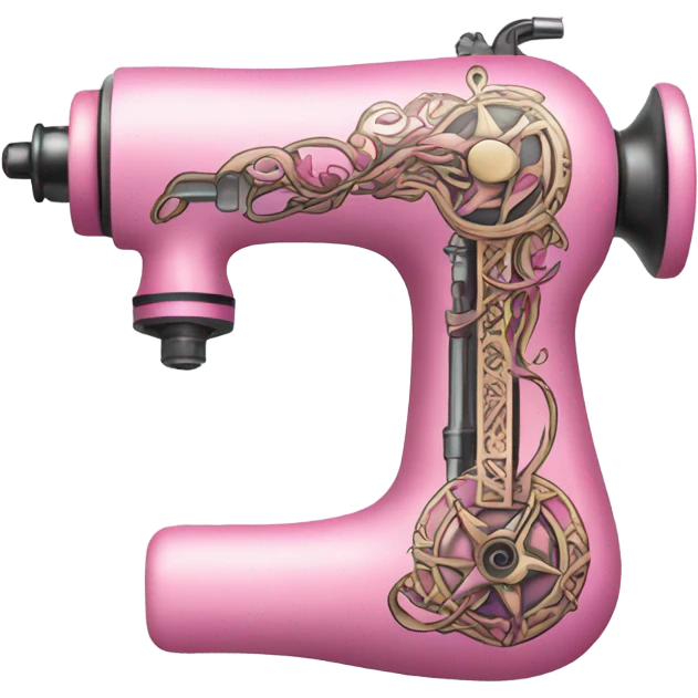 Pink tattoo machine emoji