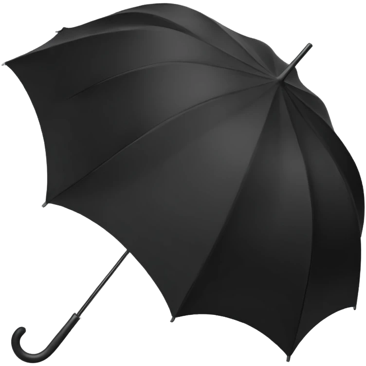 black open umbrella emoji