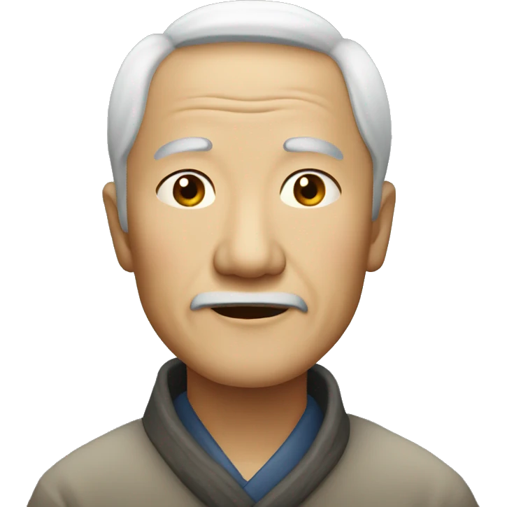 old chinese man  emoji