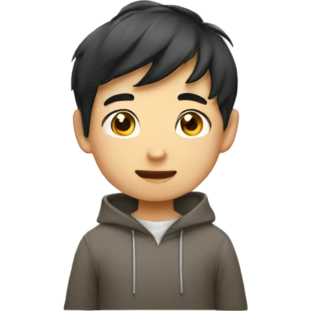 Cute Asian boy emoji