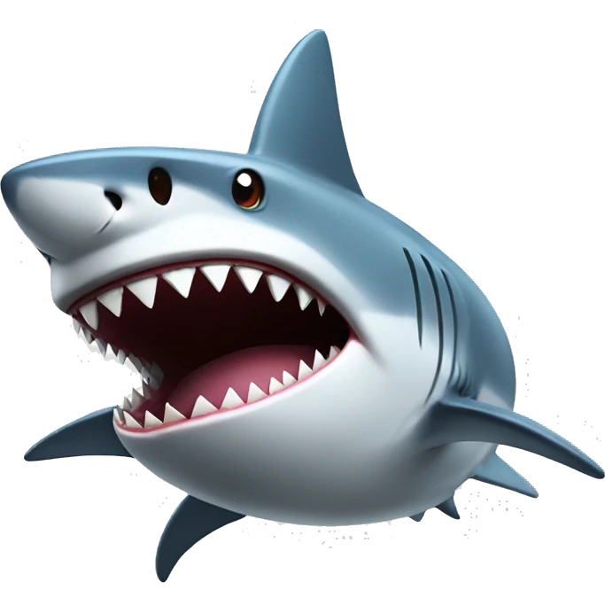 shark with tv head emoji
