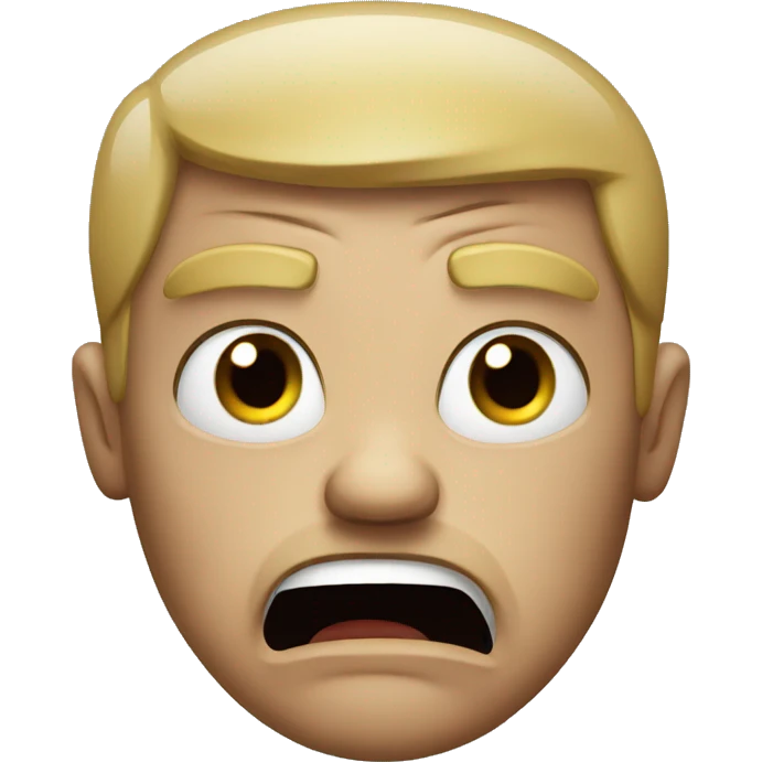 Angry face emoji