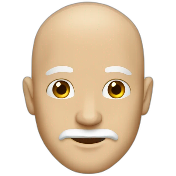 bald white man with beard emoji