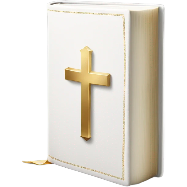 White bible emoji