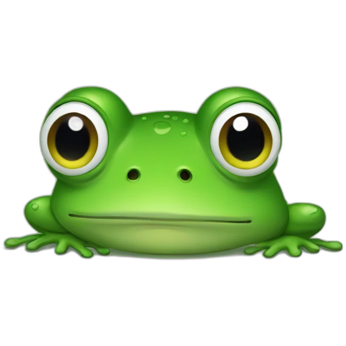 Sad frog emoji