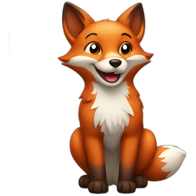 Happy fox emoji