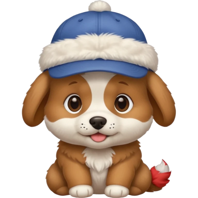 baby dog with a cap emoji