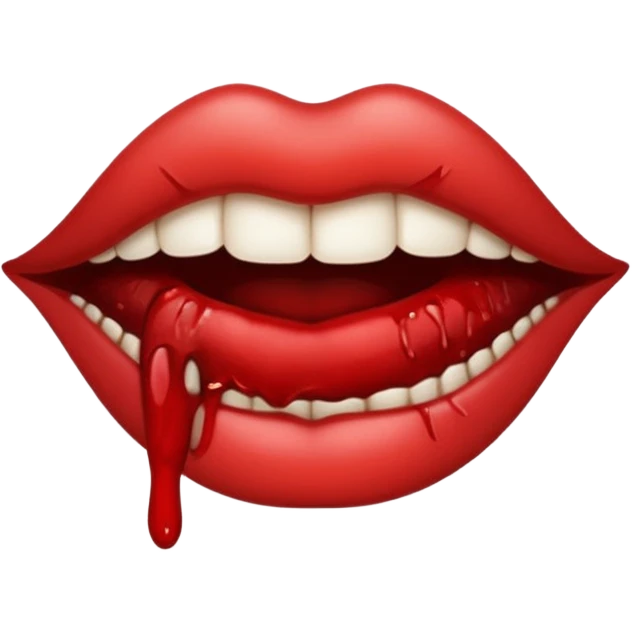 Язык с кровью emoji