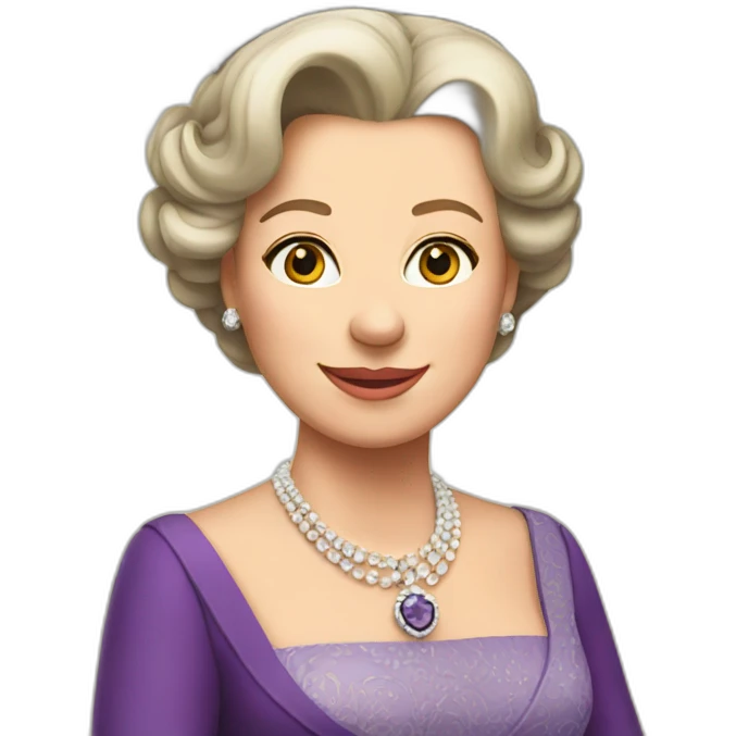 flirty queen elizabeth emoji